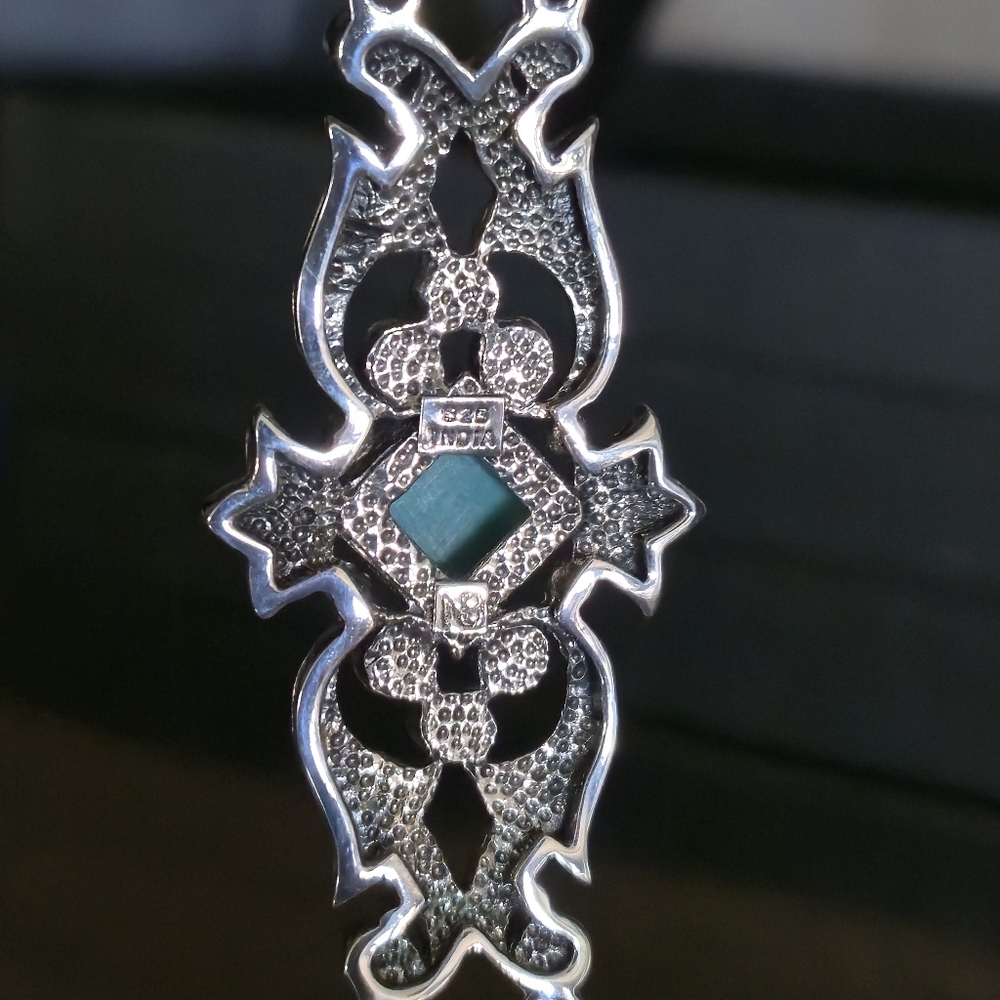 Nicky Butler 925 Sterling Silver Turquoise Pearl Garnet Topaz Designer Bracelet - Picture 11 of 16